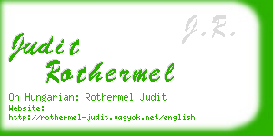 judit rothermel business card